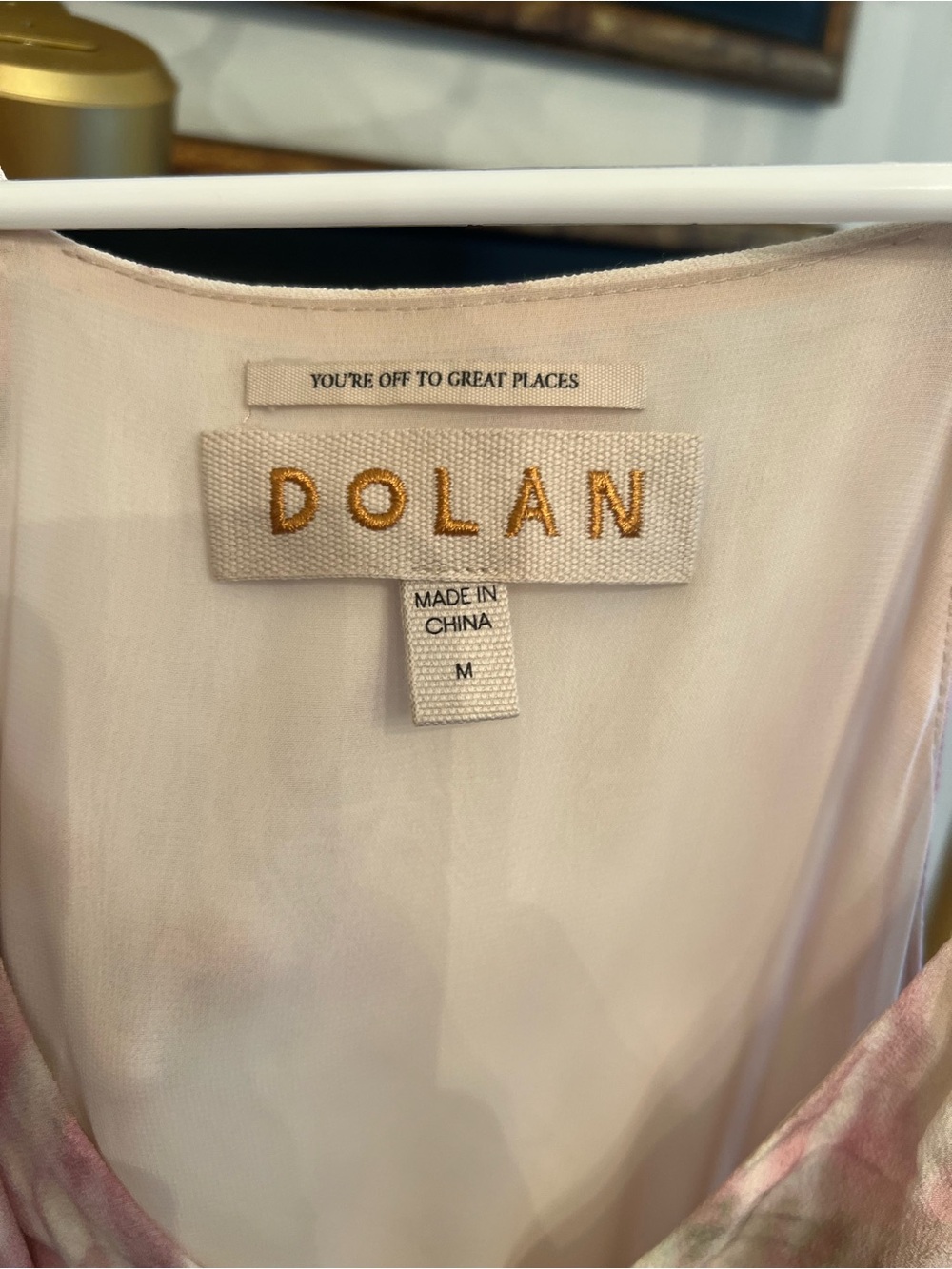 Anthropologie Dolan Pastel Pink & Cream Tie-Dye Maxi Dress - Picture 2 of 6